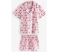 Cath Kidston Cath Kidston Pink London Dogs 100% Cotton Short Pyjama Set