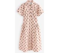 Cath Kidston Cath Kidston Pink Spot 100% Cotton Shirt Dress Pink Spot EU 46 (UK 18)