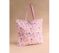 Cath Kidston Cath Kidston Pink Teddy Dog Large Foldaway Tote Bag
