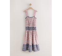 Cath Kidston Cath Kidston Waters Ditsy Ruched Midi 100% Cotton Dress Waters Ditsy EU 46 (UK 18)