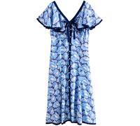 Cath Kidston Robe-chemise bleu clair / bleu foncé / blanc, Taille 42