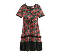 Cath Kidston Robe d’été vert / rouge / noir, Taille 44