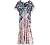 Cath Kidston Robe vert clair / rose / rouge / noir, Taille 50