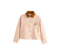 Cath Kidston Cath Kidston Pink Stripe Collared Twill Jacket