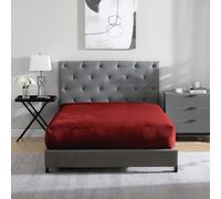 Cathay Home Drap-Housse Complet en Flanelle et Peluche Ultra Douce et épaisse, ne bouloche Pas - Chaleur Confortable pour Toutes Les Saisons - Poches Profondes de 30,5 cm Uniquement (lit Double,