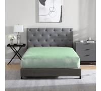 Cathay Home Drap-Housse Complet en Flanelle et Peluche Ultra Douce et épaisse, ne bouloche Pas - Chaleur Confortable pour Toutes Les Saisons - Poches Profondes de 30,5 cm Uniquement (lit Double,