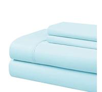 Cathay Home Essentials Parure de lit Ultra Douce pour lit Simple XL, hypoallergénique, Infroissable, en Microfibre à Double brossage, Turquoise