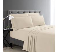 Cathay Home Micro Caresse Luxe de lit King Size, 90 g/m² 4 - Pièces avec 2 Autres Taie d'oreiller, DE Couleur Crème