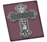Cathedral Art (Abbey & CA Gift Bless This Boy Baby Cross 5-1/2 pouces de haut Argent 0,30"""" x 3,75""""