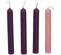 Cathedral Art Abbey & CA Gift Bougies de l'Avent Lot de 4 Violet Rose