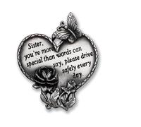 Cathedral Art (Abbey & CA Gift) Clip de visi re en forme de c ur Cathedral Art Sister