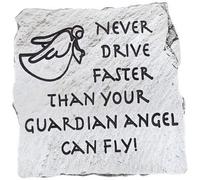 Cathedral Art (Abbey & CA Gift Slate Visor Clip Ne conduisez jamais plus vite