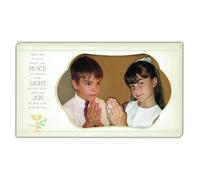 Cathedral Art Abbey Gift (Abbey & CA Gift) Cadre horizontal en bo te avec chevalet, 5""""x8"""" Peace Light Joy Communion