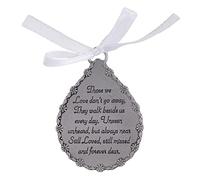 Cathedral Art Décoration commémorative en Forme de Larme Argenté 7 x 5,7 cm