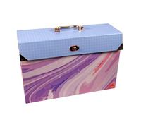 Cathedral Products Boîte de classement extensible 19 poches avec accents couleur or rose | Organiseur de documents élégant | Format A4