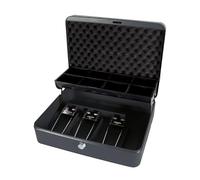 Cathedral Products « The Ultimate Cash Box » avec doublure en mousse et plateau porte-monnaie - Noir