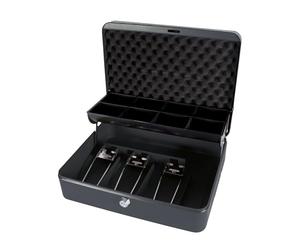 Cathedral Products « The Ultimate Cash Box » avec doublure en mousse et plateau porte-monnaie - Noir