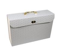 Cathedral Products Trieur extensible chic géométrique à 19 poches avec accents dorés | Organiseur de documents élégant | Format A4