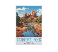 Cathedral Rock Arizona,Puzzle Jouets 1000 Pièces Puzzles Puzzle Créatif Jouets Éducatifs Adultes pour Enfants Jeu De Puzzle Adulto(75x50cm)-FQ2