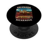 Cathédrale Coloniale de Grenade du Nicaragua Souvenir de Voyage Art PopSockets PopGrip Adhésif