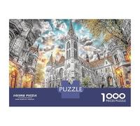 Cathédrale de Cologne Coffret Puzzle 1000 Pièces Papier Écologique pour Seniors Anti-Stress 52x38cm/1000pcs