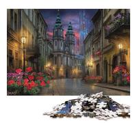 Cathédrale Dominicaine Puzzles en Bois pour Adultes 1000 Pièces Jeux Éducatifs Jeu De Défi Familial Décoration Intérieure Cadeaux De Pâques Stress Relief Toy 1000pcs (75x50cm)