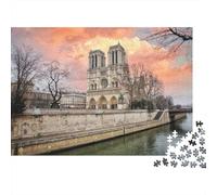 Cathédrale Notre-Dame Puzzle Adulte 1000 Pièces Jeu Éducatif Jouets Défi Artisanat Cadeau Famille Décoration Intérieure pour Adultes Et Enfants À Partir De 14 Ans 1000pcs (75x50cm)