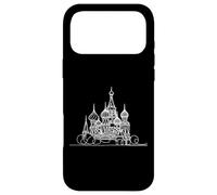 Cathédrale Saint-Basile Art Linéaire Moscou Coque pour iPhone 17 Pro Max