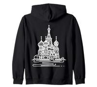 Cathédrale Saint-Basile Line Art Sweat à Capuche