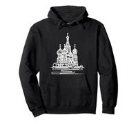 Cathédrale Saint-Basile Line Art Sweat à Capuche