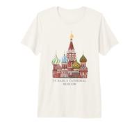Cathédrale Saint-Basile, Moscou, Russie. Dessin T-Shirt Haut de Gamme