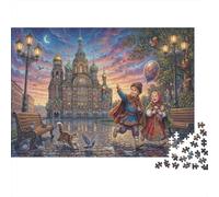 Cathédrale Saint-Basile Puzzle 1000 Pièces Adultes Et Enfants,Casse-tête,Anti-Stress,Déco Murale, Premium,Carton,Dès 14 Ans,Jeu Éducatif,Défi,Détente 70x50cm