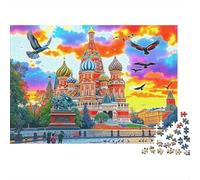 Cathédrale Saint Basile Puzzle 1000 Pièces Educa Jouet Jeu D'Intelligence Décoration Intérieure intéressant Jeu Éducatif Challenge Toy Adultes & Enfants des 14 Ans 52x38cm/1000pcs