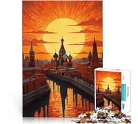 Cathédrale Saint-Basile RU Puzzles de 1000 pièces pour Adultes Jeux Amusants en Famille Renforcer l'amour Entre Les Couples 38x26cm