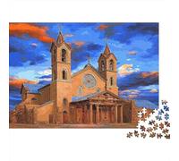 Cathédrale Saint-François |Ciel Bleu| Puzzles Amusants en Famille 38x26cm/1000pcs Adultes