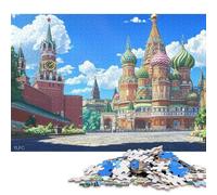 Cathédrale Saint-Jean Puzzles en Bois 300 Pièces Adultes Jeux Éducatifs Décoration Intérieure Jeu De Défi Familial Cadeaux d'anniversaire pour Stress Relief 300pcs (40x28cm)