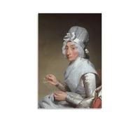 Catherine Brass Yates Gilbert Stuart Poster d'œuvres d'art sur toile à suspendre 30 x 45 cm