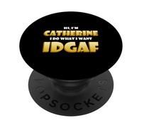 Catherine Costume IDGAF Meme Funny Halloween Costume Cathy PopSockets PopGrip Adhésif