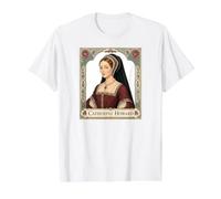 Catherine Howard, épouse du Roi Henri VIII d'Angleterre T-Shirt Graphique avec Valeur, Homme, Blanc, S