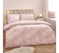 Catherine Lansfield Baby It's Cold Outside Parure de lit Double réversible avec taies d'oreiller Rose