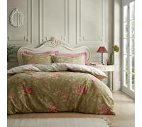 Catherine Lansfield Bridgerton Penelope Parure de lit réversible avec Housse de Couette et taies d'oreiller Motif Floral Vert Super King