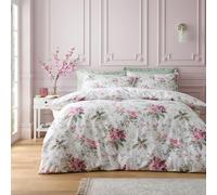 Catherine Lansfield Bridgerton Penelope Parure de lit réversible avec Housse de Couette et taies d'oreiller Motif Floral Crème