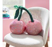 Catherine Lansfield Coussin Cerises Disco 3D Rose