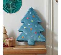 Catherine Lansfield Coussin en Forme de Sapin de Noël 3D Vert