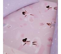 Catherine Lansfield Dancing Fairies Drap-Housse pour lit Simple Rose