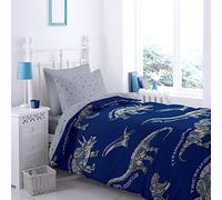 Catherine Lansfield Dinobot Parure de lit avec Housse de Couette 240 x 220 + 50 x 70 x 2 cm