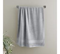 Catherine Lansfield Drap de Bain antibactérien en en Coton Doux et Absorbant 500 g/m² Gris argenté