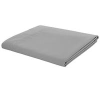 Catherine Lansfield Drap en Polycoton Percale pour lit Une Personne sans Repassage Gris