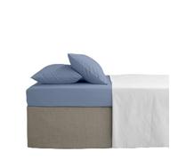 Catherine Lansfield Drap-housse en percale peigné facile à repasser Bleu Super King