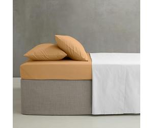 Catherine Lansfield Drap-Housse en Percale peigné Facile à Repasser pour lit Double Caramel